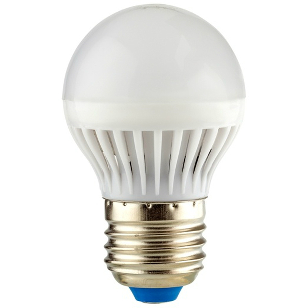 Светодиодная лампа LED G45 Е27 7W 600Лм, 2700K, теплый свет REV 32342 6