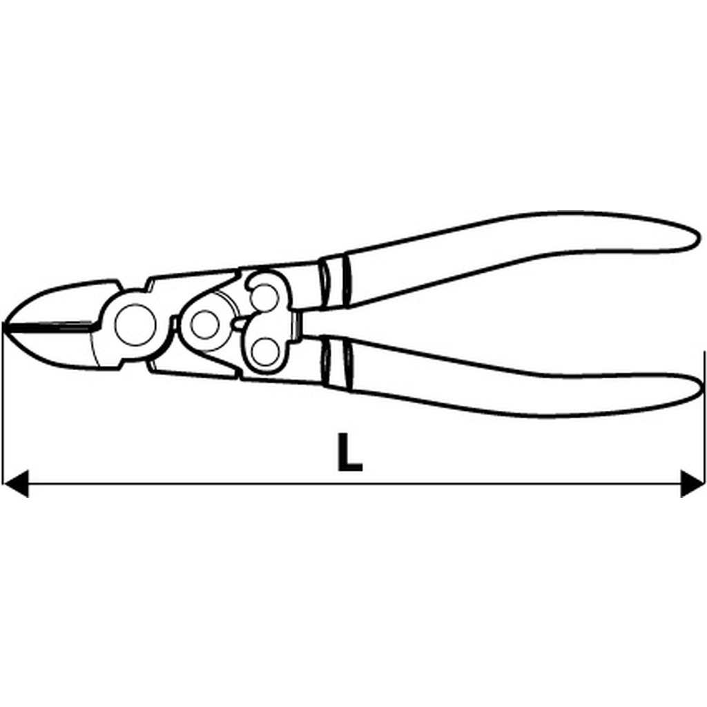 Боковые кусачки с шарниром topex 180 мм 32d138