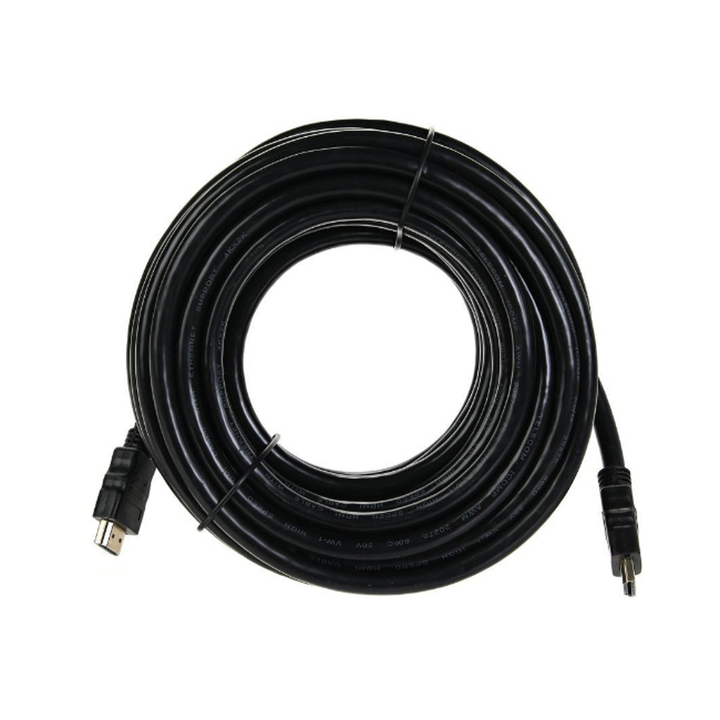 Кабель Telecom HDMI-19M --- HDMI-19M, ver 2.0+3D/Ethernet, 2 фильтра, 10m TCG200F-10M