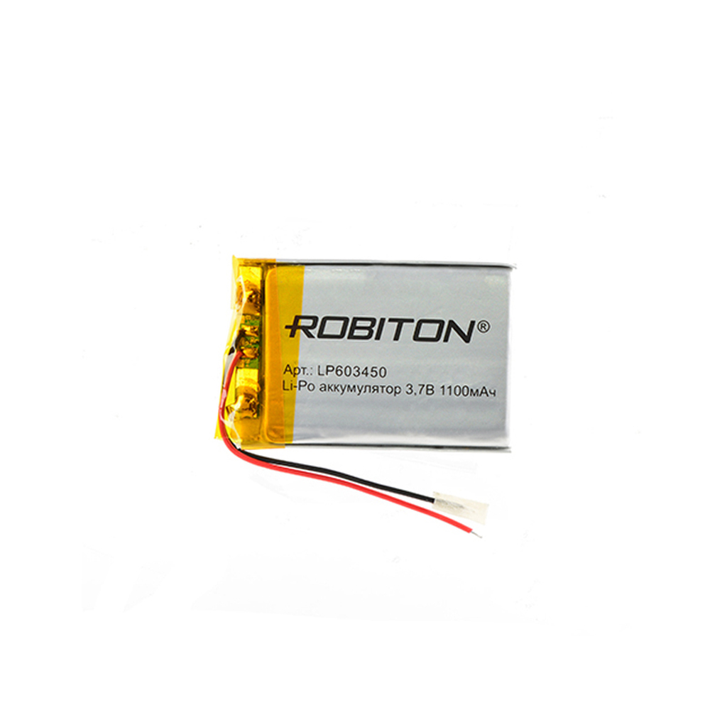 Аккумулятор LP603450 - Robiton 3.7V 1100mAh PK1 LP1100-603450 14692 P447730