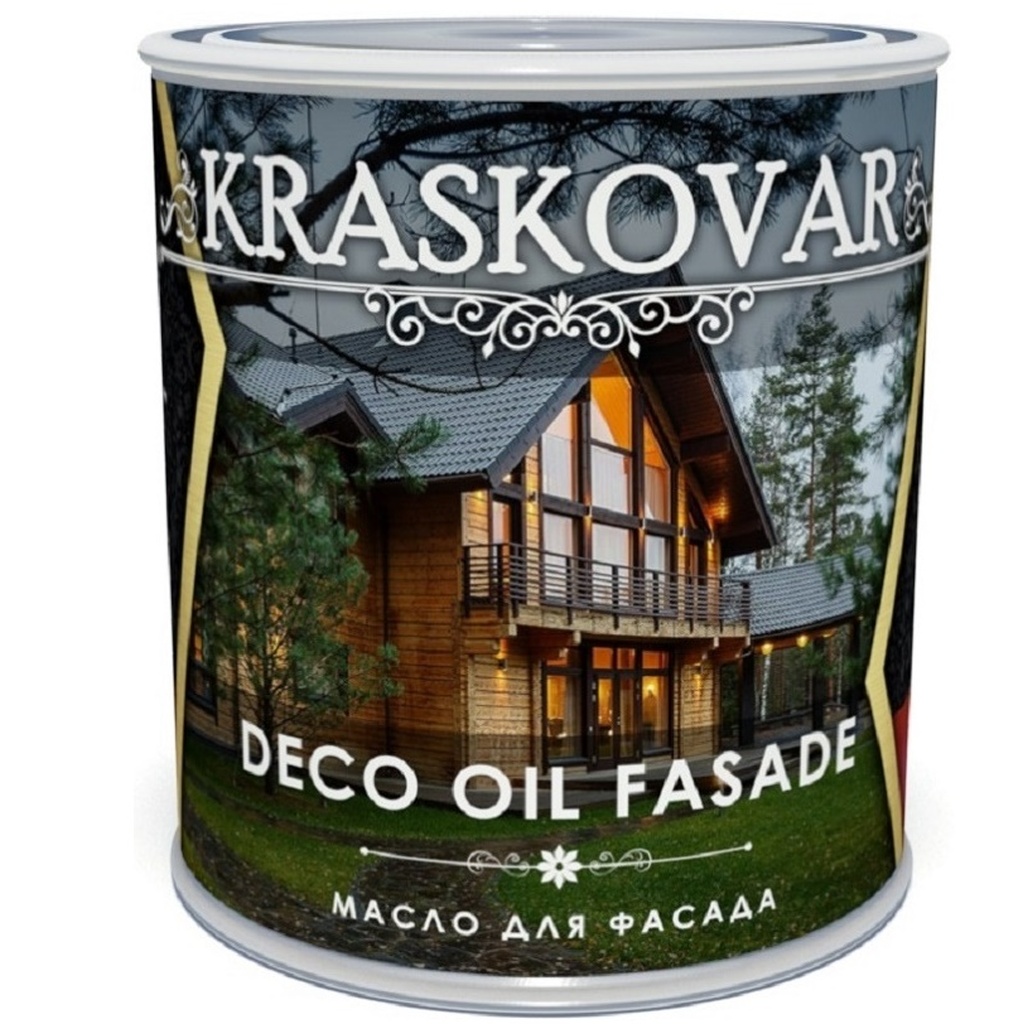 Масло для фасада Kraskovar Deco Oil Fasade Бесцветный 0,75 л 1229