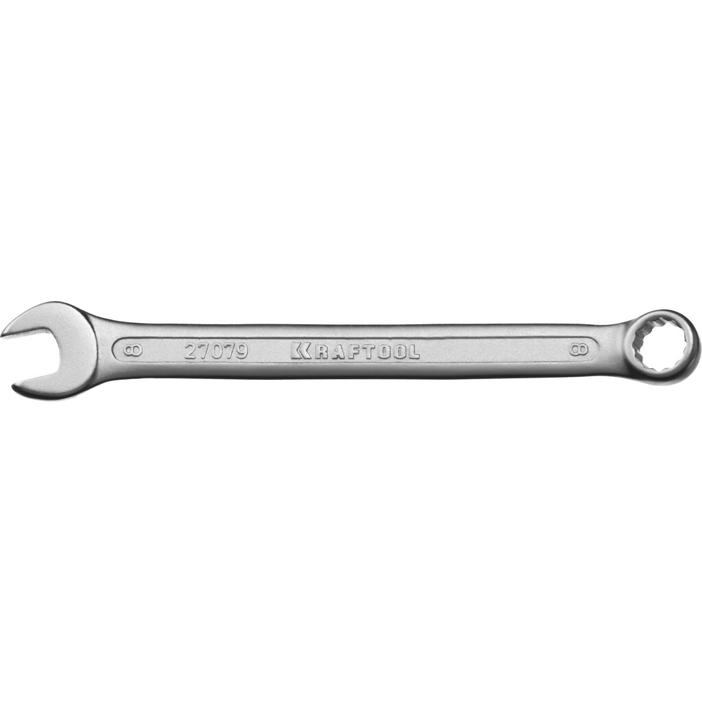 Гаечный ключ Kraftool Expert комбинированный хромированный Cr-V сталь 8 мм 27079-08