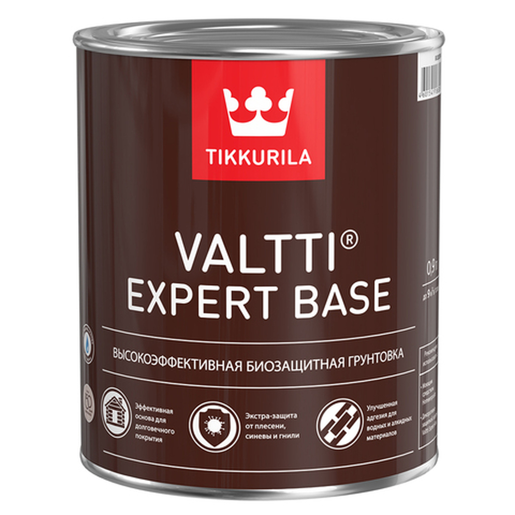 Грунтовка TIKKURILA VALTTI EXPERT BASE высокоэффективная, биозащитная 2,7л 700009579