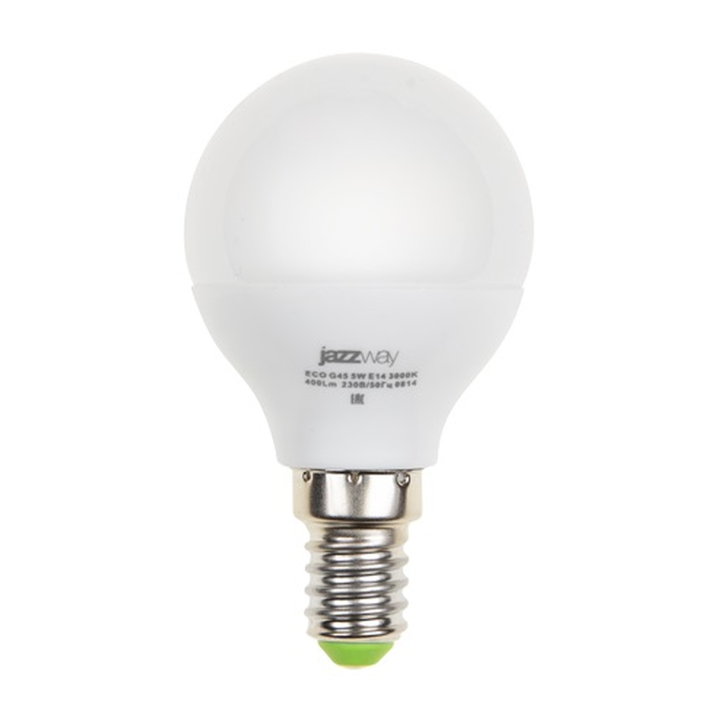 Лампа Jazzway PLED- ECO-45 5w E14 3000K 400Lm 230V, 50Hz 1036896A