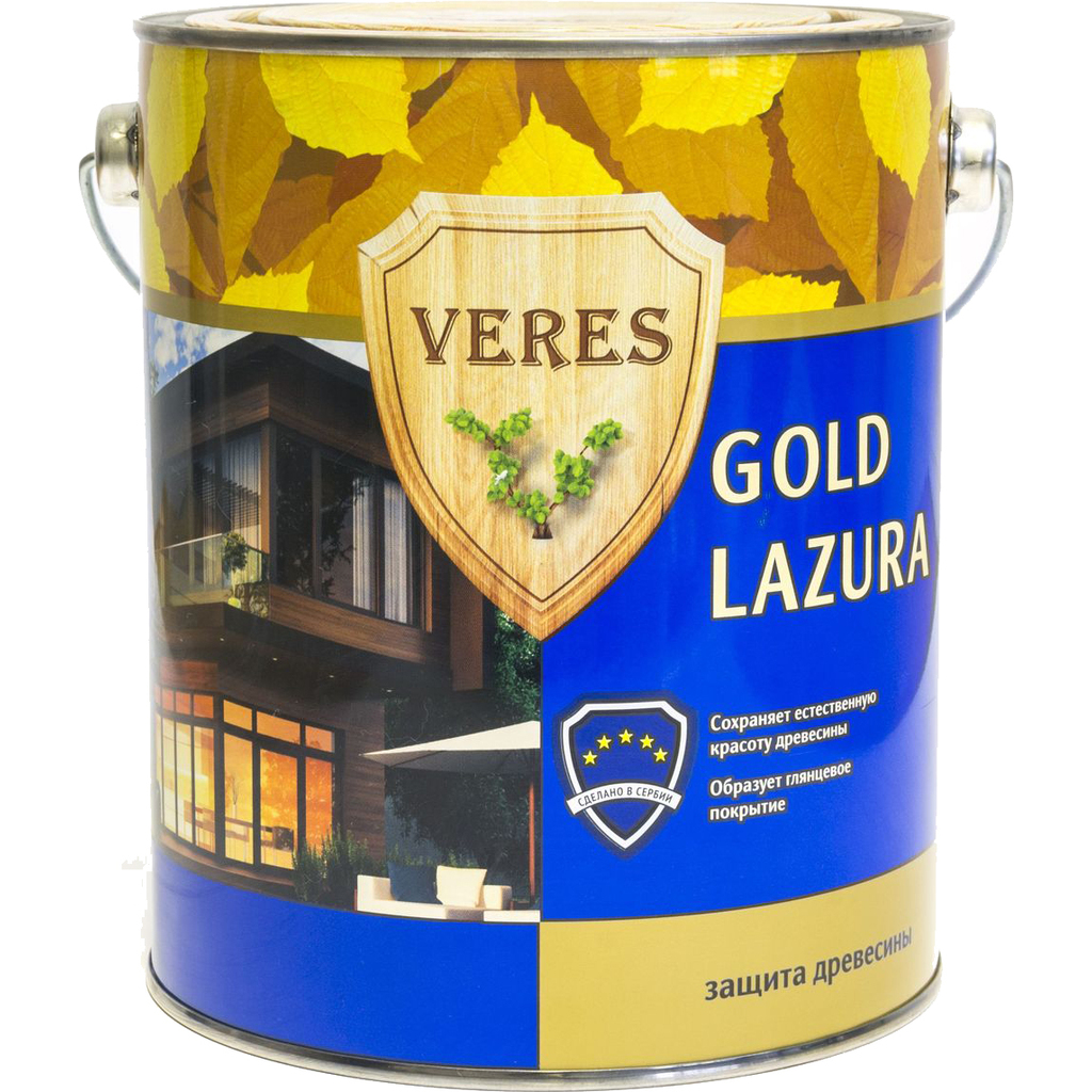 Пропитка Veres Gold Lazura №3 тик 2.7 л 1/4 44933