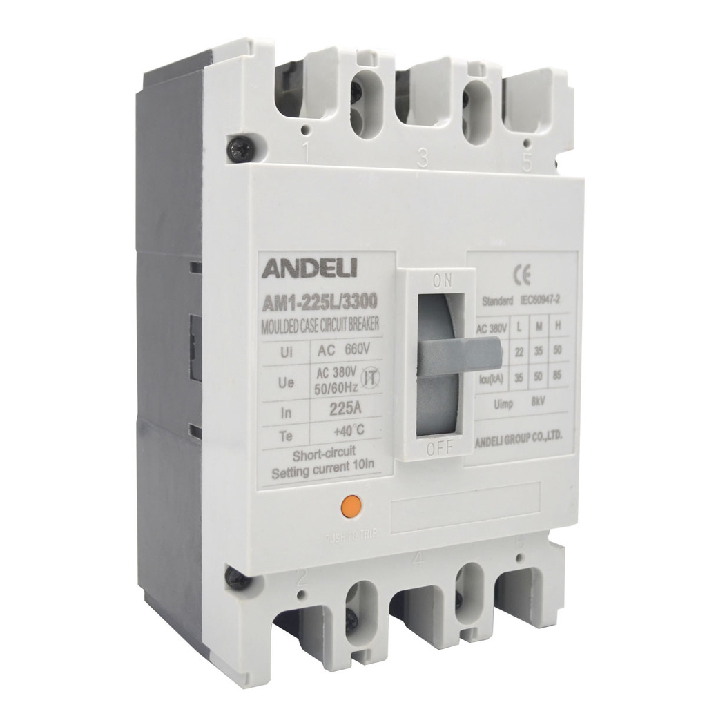 Автоматический выключатель ANDELI AM1-225L/3P 225A 35KA ADL06-035