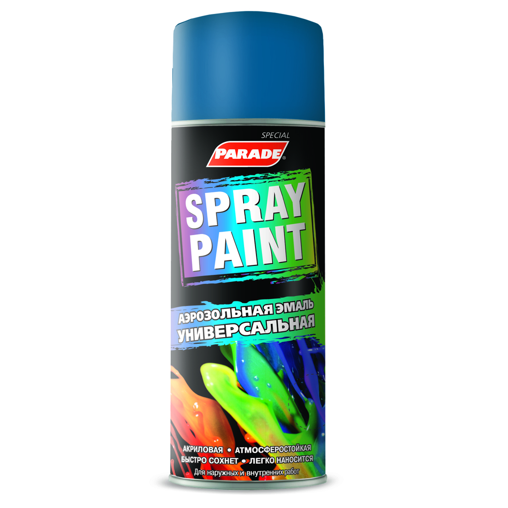 Аэрозольная эмаль PARADE SPRAY PAINT RAL 5005 Сигнальный синий Лк-00008446