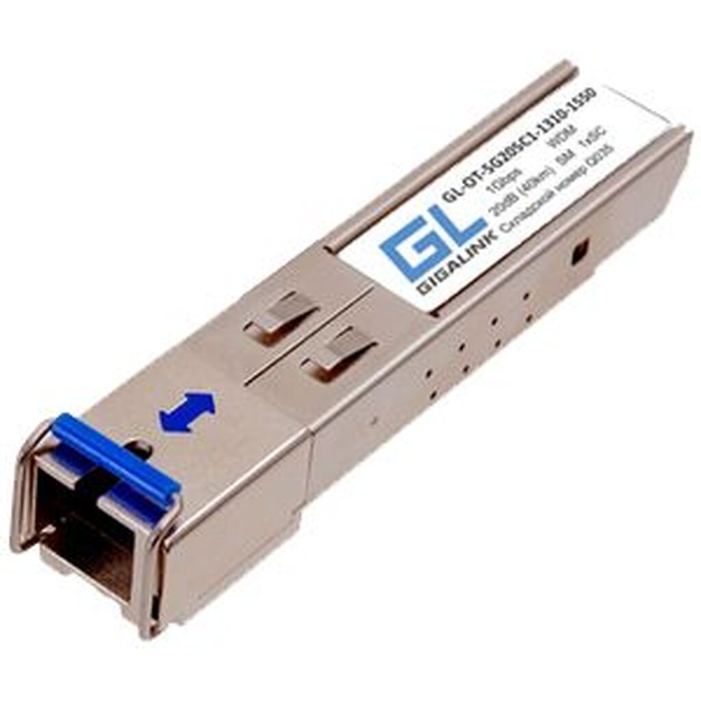 Модуль SFP GIGALINK WDM, 1Гбит/c, одно волокно SM, SC GL-OT-SG20SC1-1550-1310
