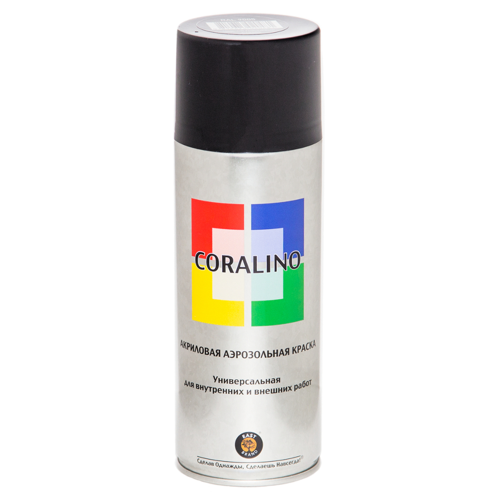 Аэрозольная краска CORALINO RAL9005 Черный Глянцевый С19005
