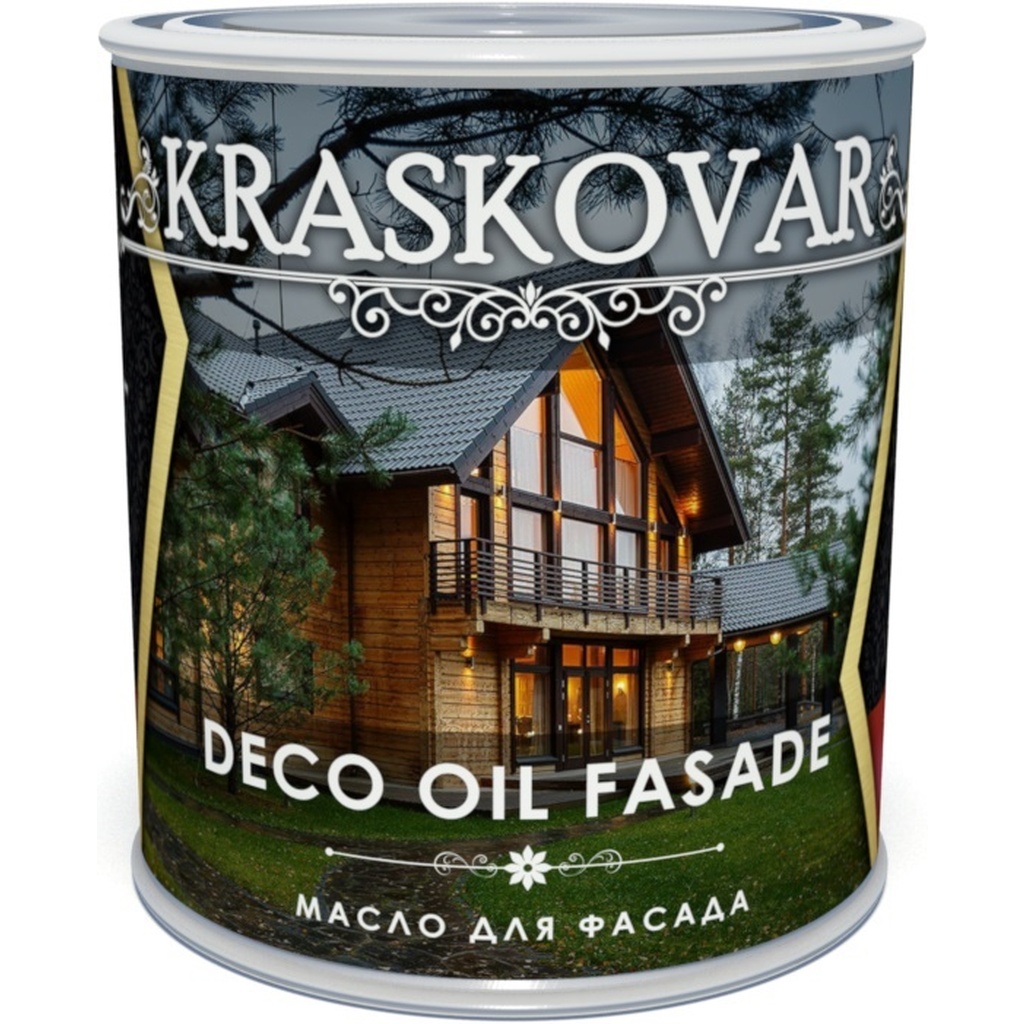 Масло для фасада Kraskovar Deco Oil Fasade Махагон 2,2 л 1154