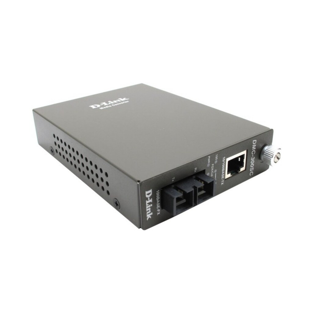 Медиаконвертер D-Link DMC-300SC/D8A с 1 портом 10/100Base-TX и 1 портом 100Base-FX с разъемом SC для многомодового оптического кабеля (до 2 км)