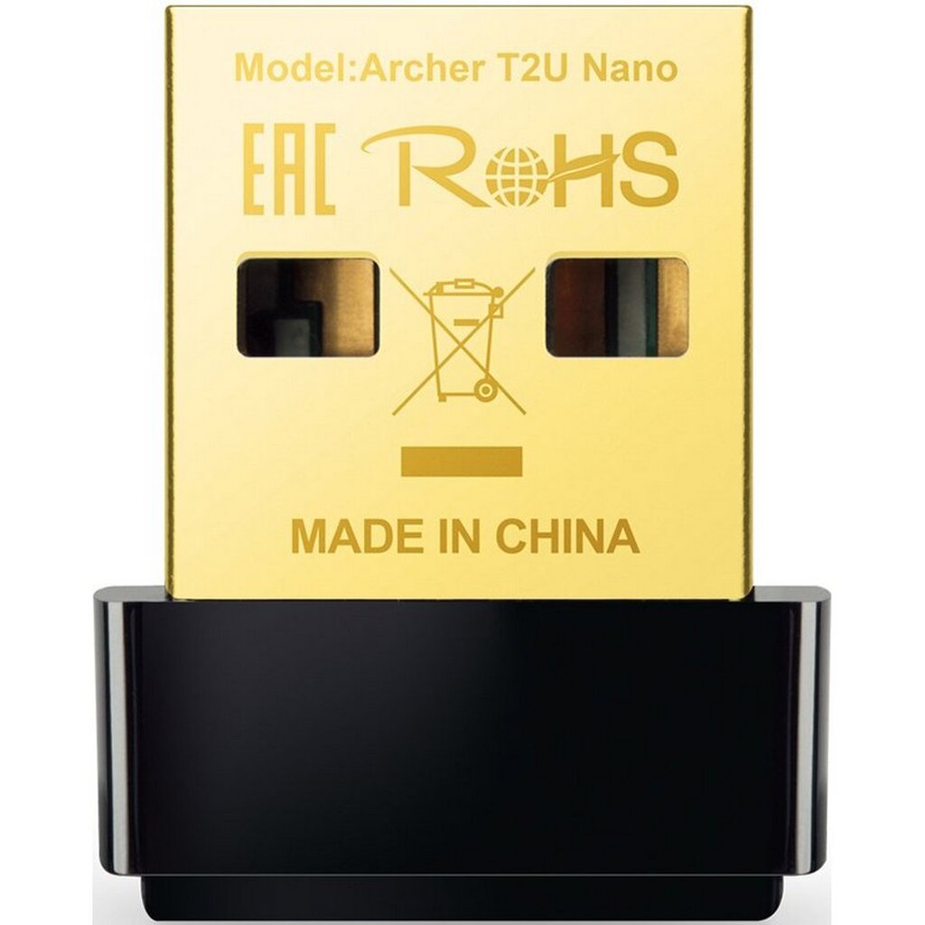 Беспроводной адаптер TP-LINK Archer T2U NANO (802.11a/b/g/n/ac, 433 Мбит/с, 2.4/5 ГГц, USB) (ARCHER T2U NANO)