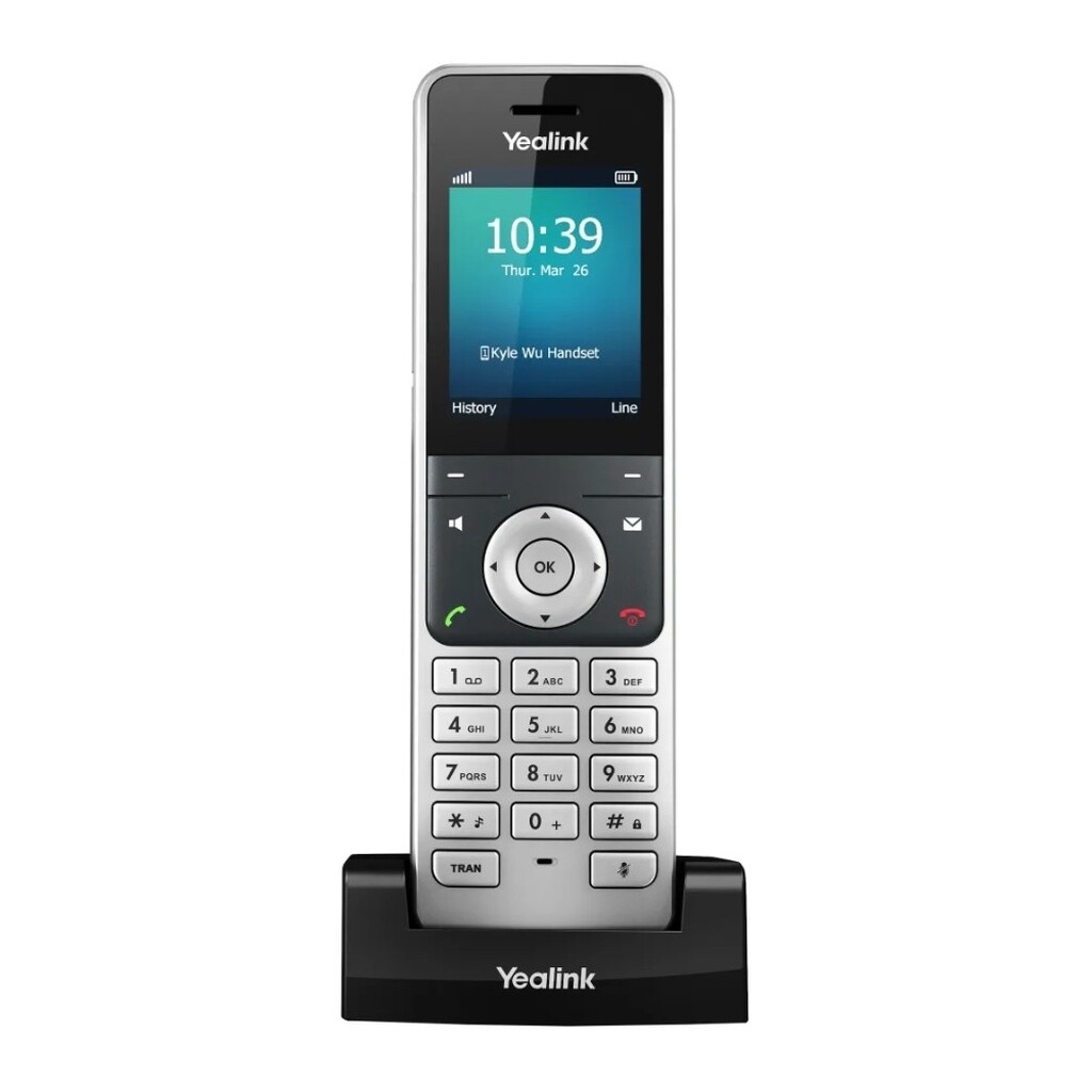 Дополнительная трубка Yealink W56H, DECT, для W52P/W53P/W60P/W60B/CP930W-Base/W80B (W56H)