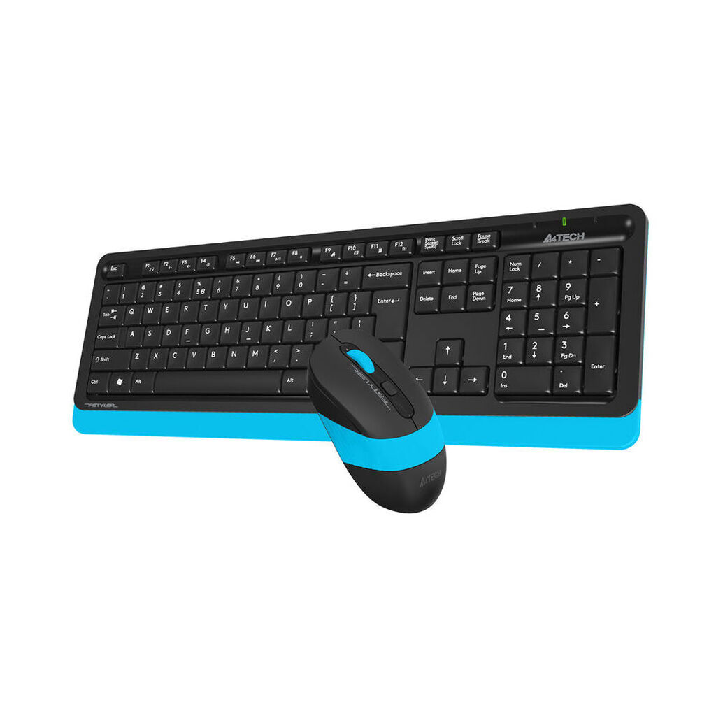 Комплект кл-ра+мышь беспров. A4Tech Fstyler FG1010 black/blue USB (FG1010 BLUE)