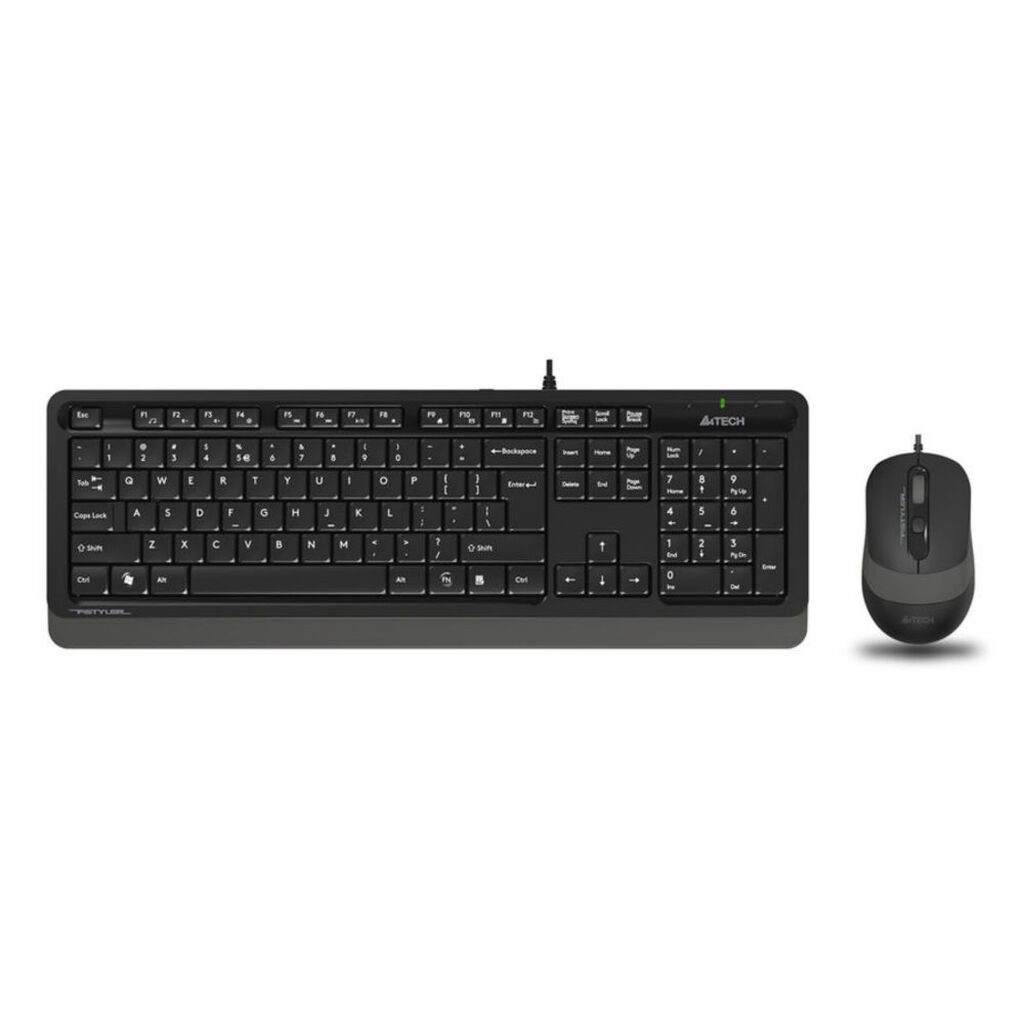 Комплект кл-ра+мышь проводн. A4Tech Fstyler F1010 black/grey (USB, Multimedia, 1600dpi) (F1010 GREY)