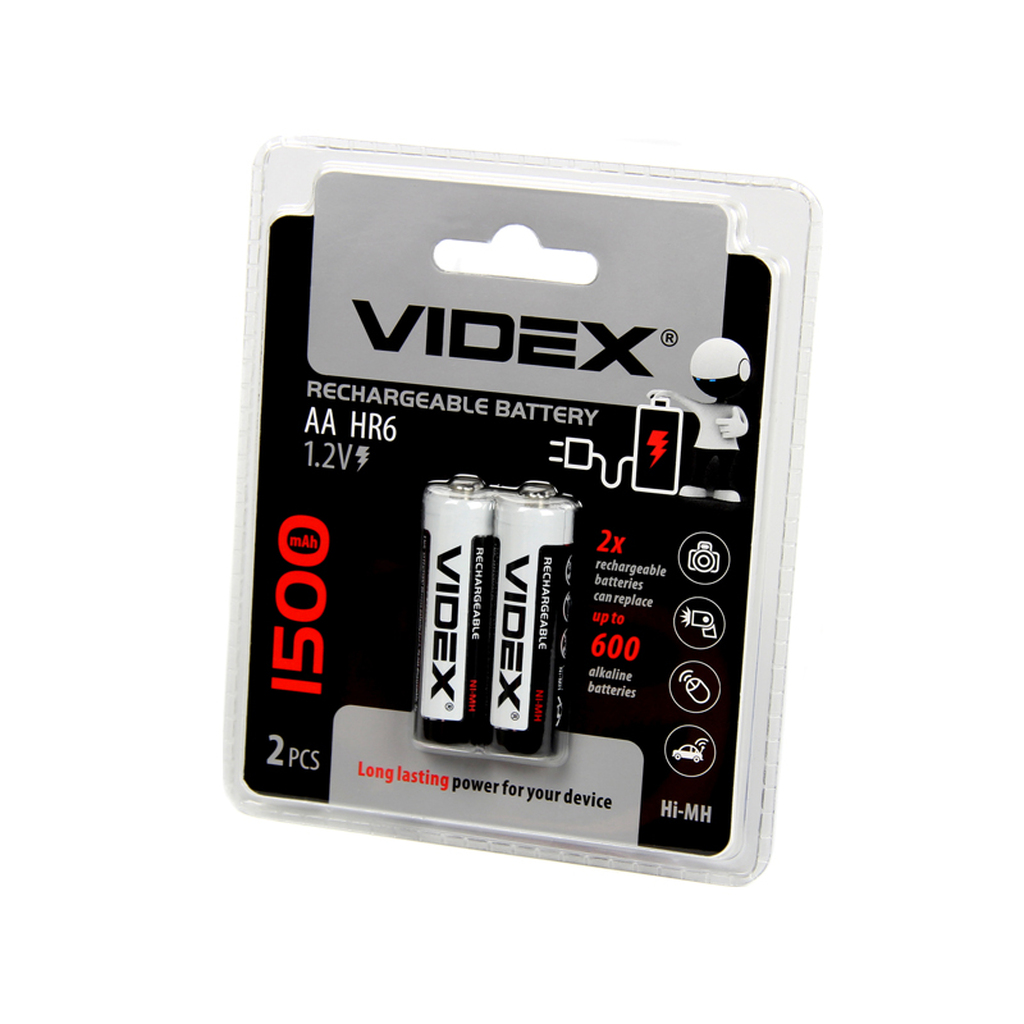 Аккумуляторы Videx HR6/AA 1500mAh 2BL VID-HR6-1500
