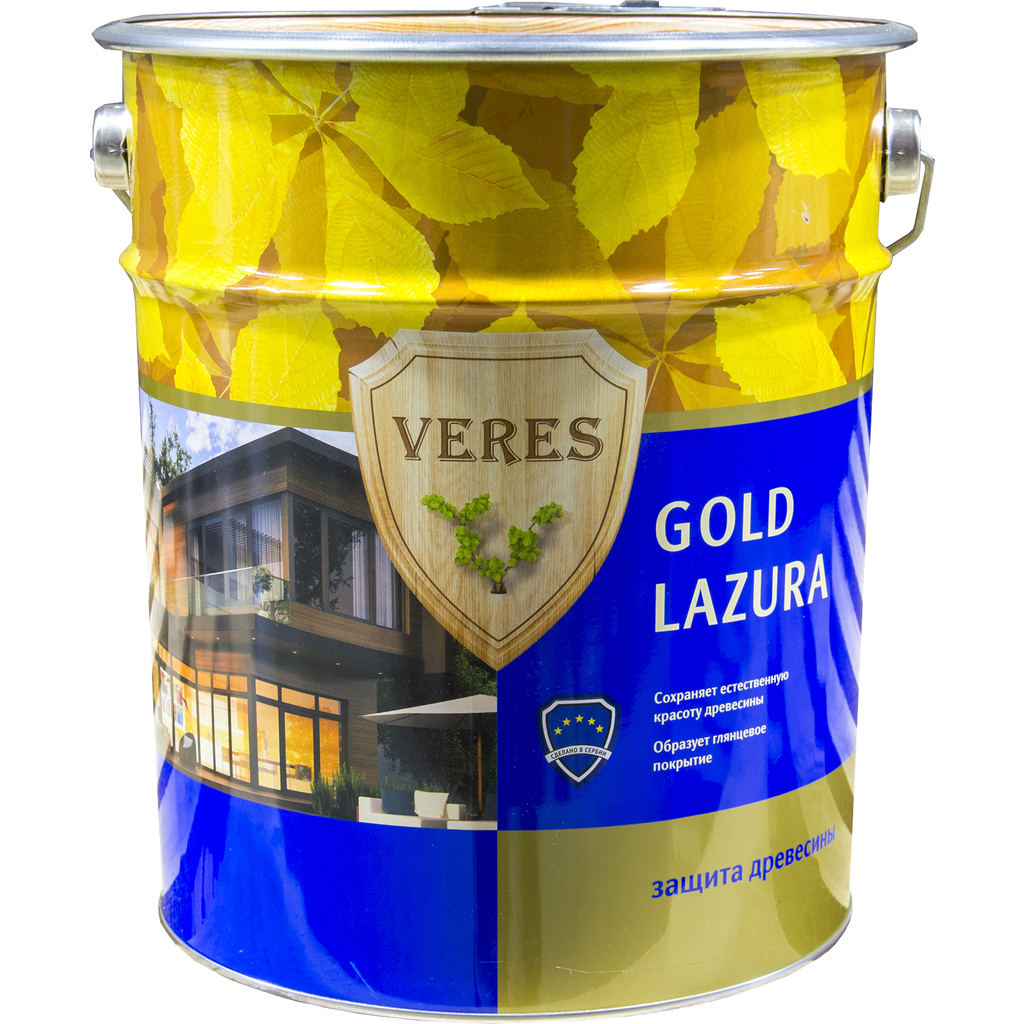 Пропитка Veres Gold Lazura №8 дуб темный 10 л 1 45285