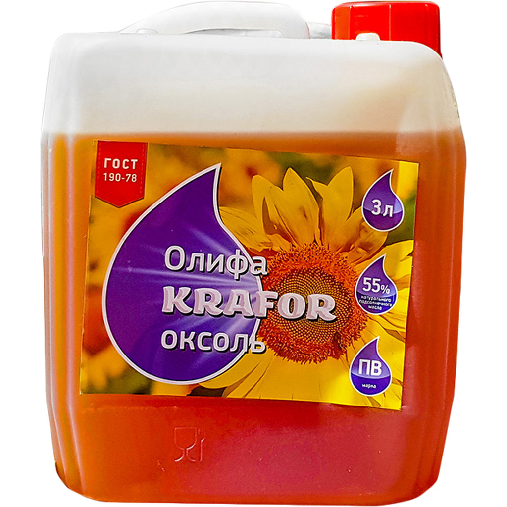 Олифа Krafor Оксоль 3 л 1 29970