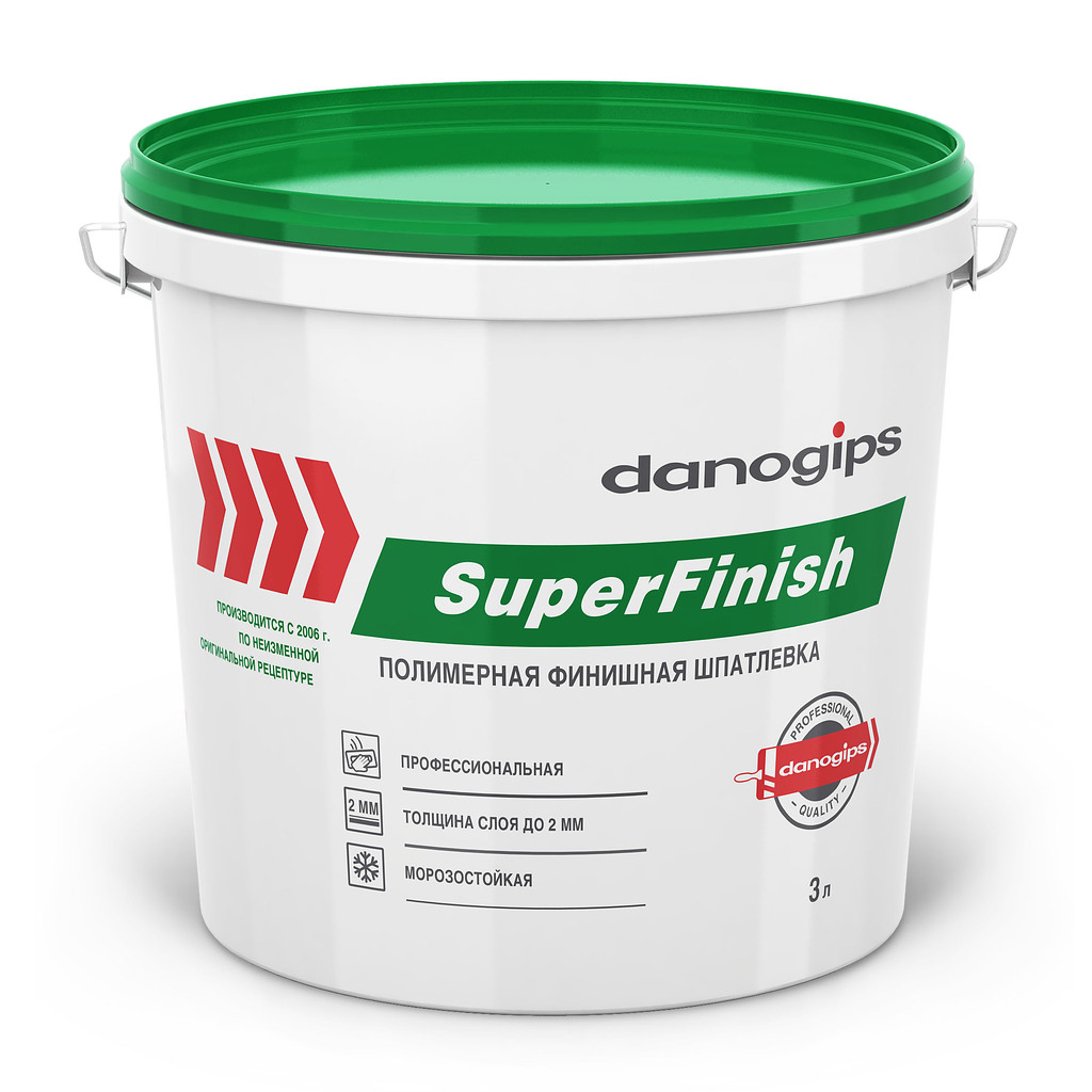 Шпатлевка универсальна SUPER FINISH (3 л) DANOGIPS 606395