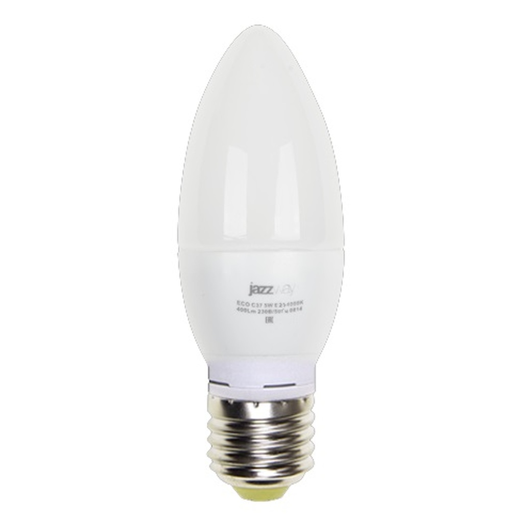 Лампа Jazzway PLED- ECO-C37 5w E27 3000K 400Lm 230V, 50Hz 2855312A