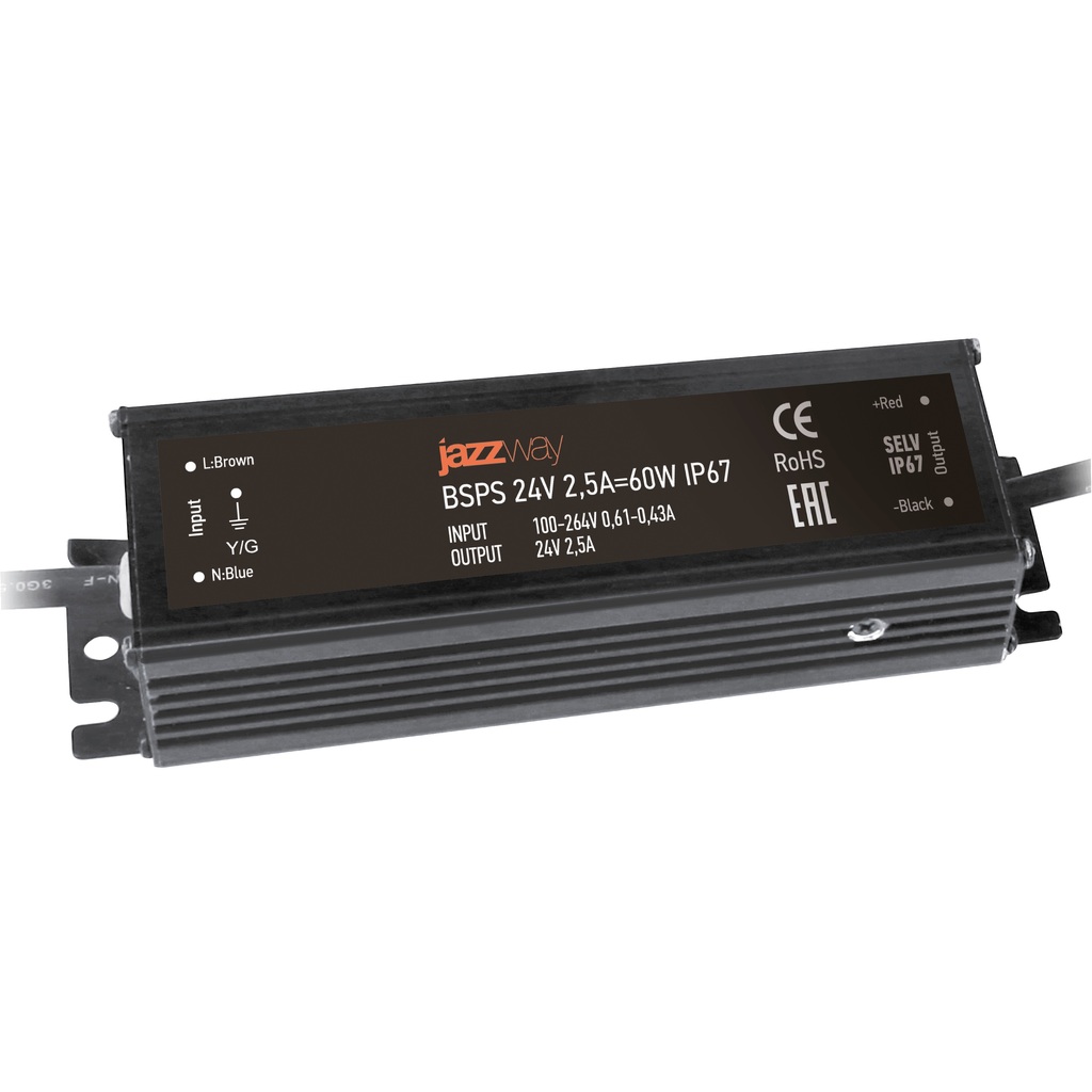 Драйвер Jazzway BSPS 24V 2,5A 60W IP67 5015524