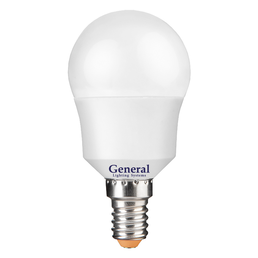 Светодиодная лампа General Lighting Systems Шарик G45F-8W-E14-641000