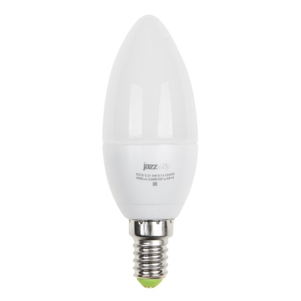 Лампа Jazzway PLED-ECO-C37 5w E14 3000K 400Lm 230V, 50Hz 1036834A