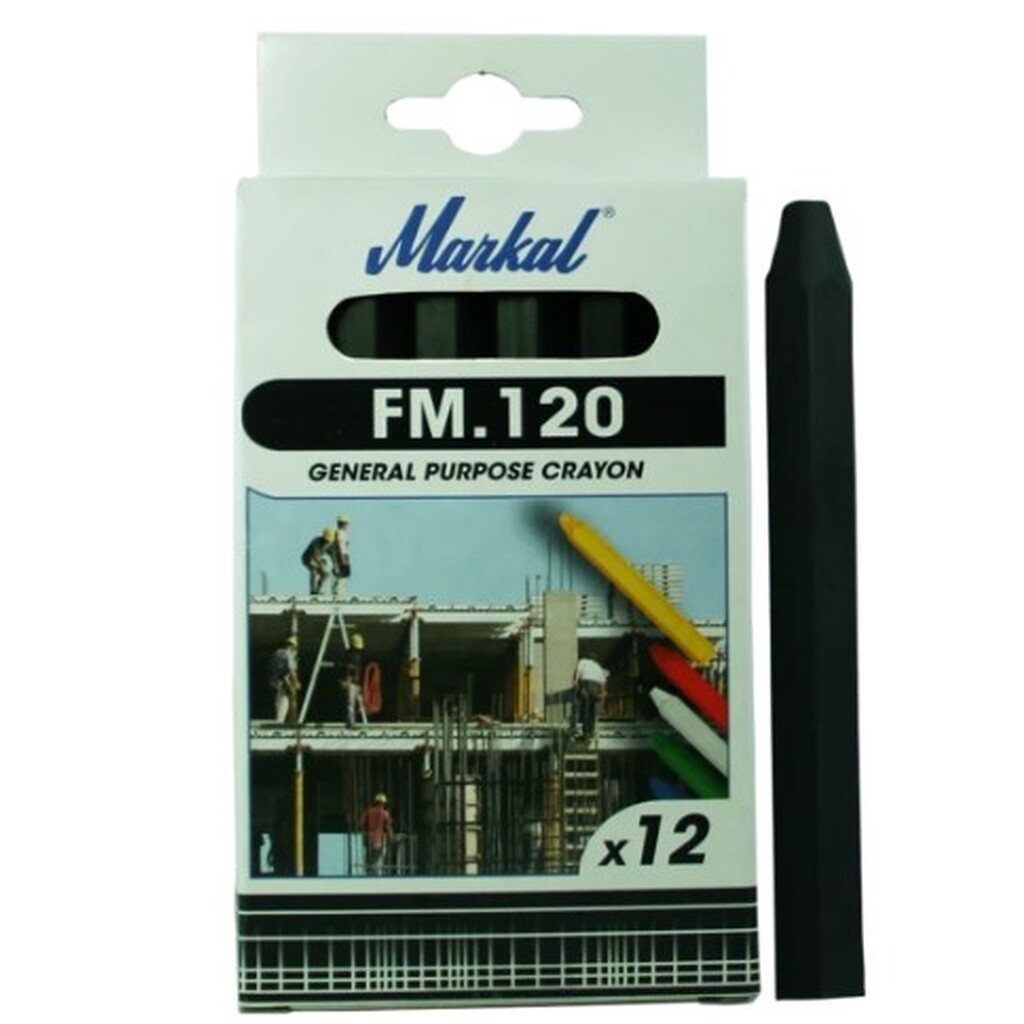 Восковой промышленный мелок Markal FM.120 универсальный, чёрный 44010600