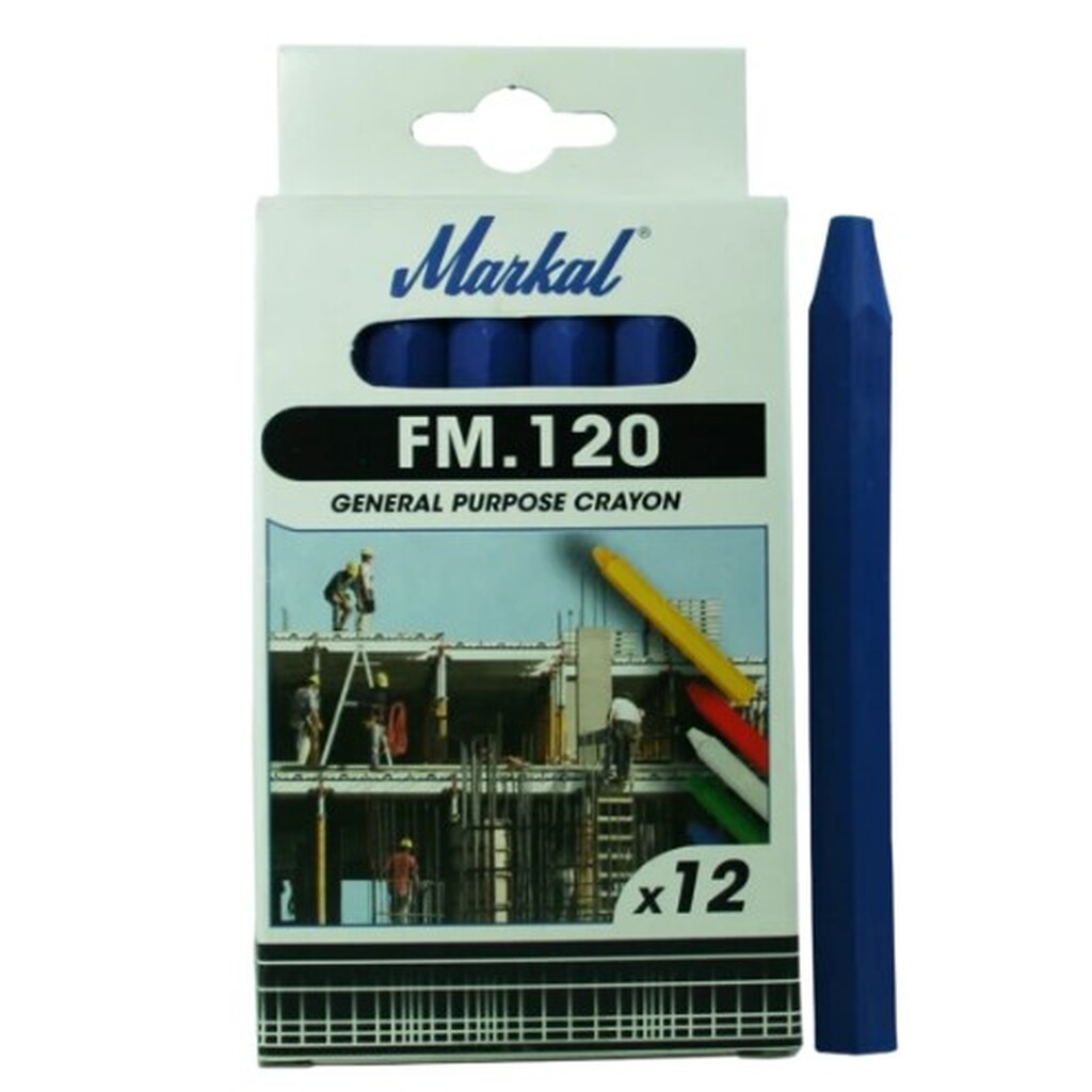Восковой промышленный мелок Markal FM.120 универсальный, синий 44010400