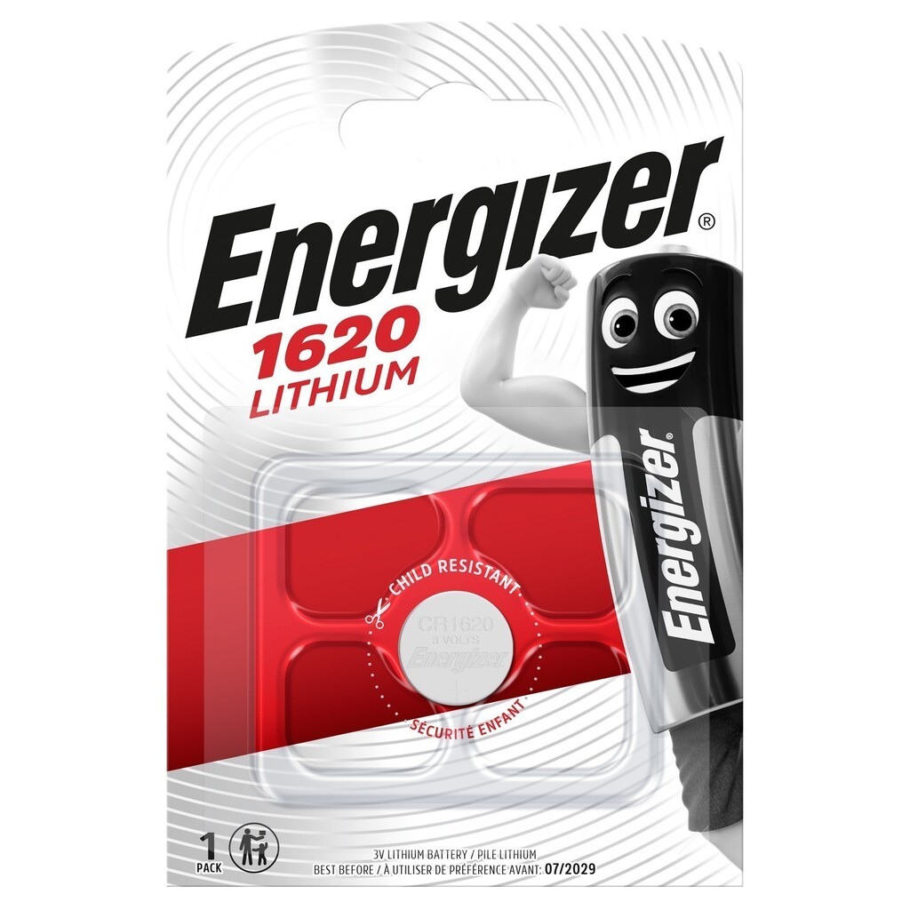 Батарейки Energizer Lithium CR1620 1 шт/бл 7638900411546