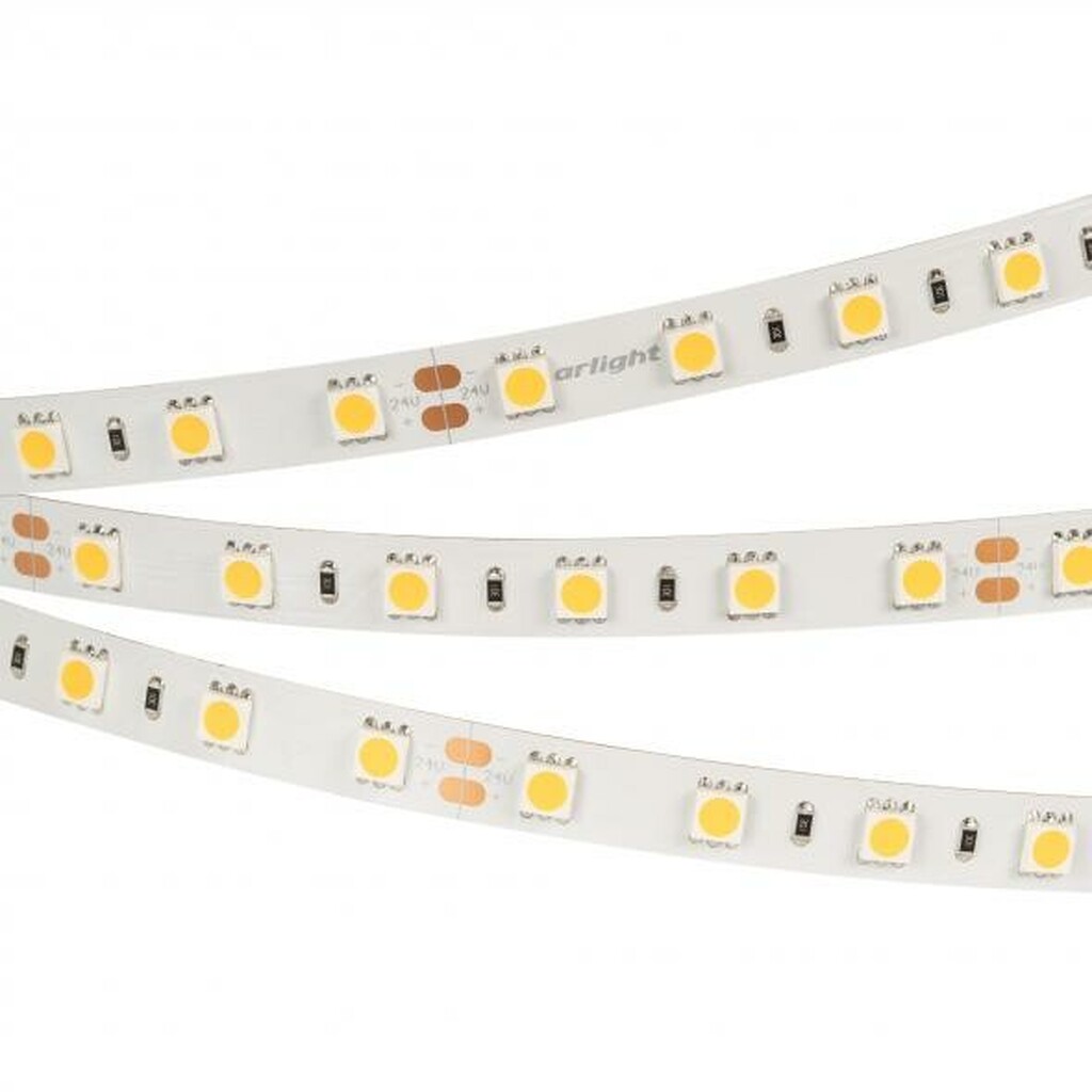 Лента LED LUX 14,4Вт/м 3800-4200K DC 24V CRI>85 10мм 60шт/м (SMD5060) IP33 RT 2-5000 Arlight 011571(B)