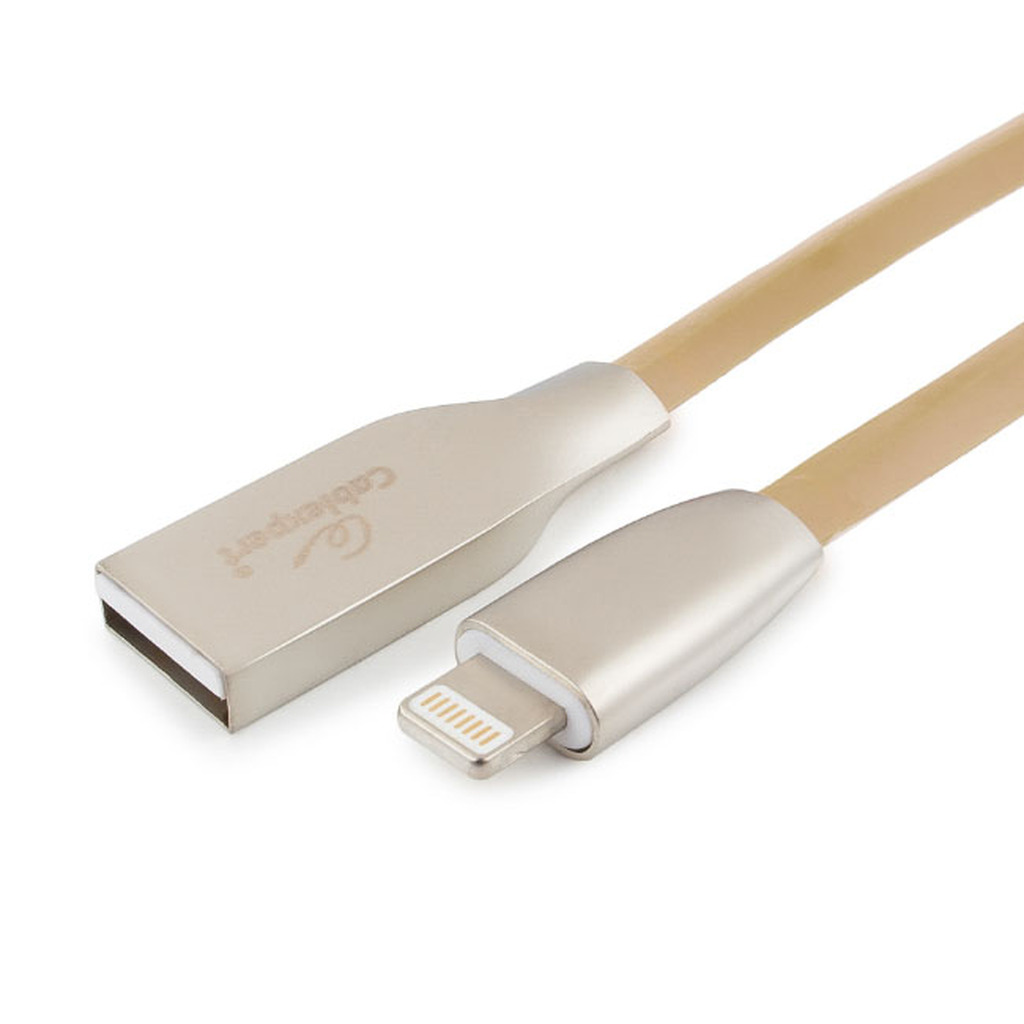 Кабель для Apple Cablexpert серия Gold, AM/Lightning, длина 1м, золотой, блистер CC-G-APUSB01Gd-1M