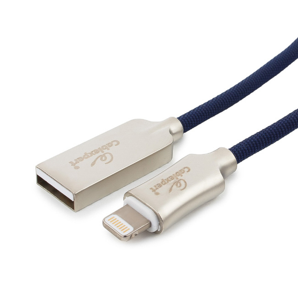 Кабель для Apple Cablexpert MFI USB AM/Lightning, длина 1.8м, синий CC-P-APUSB02Bl-1.8M