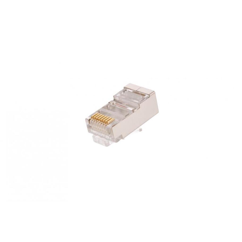 Коннектор NETLAN RJ45/8P8C, категория 5e, 3 мкд, универсальный, 1000шт. EC-UP8P8C-SD-003-TR-1000