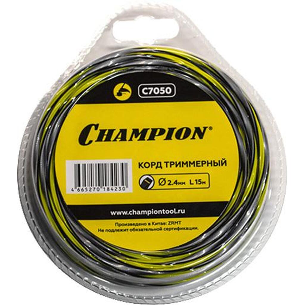 Триммерный корд Champion Tornado 2.4 мм 15 м C7050