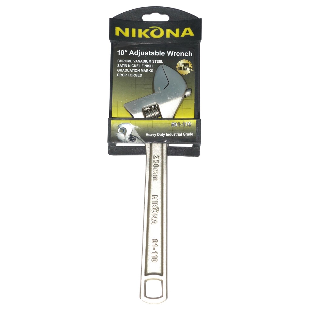 Разводной ключ NIKONA профессиональный 250мм 01-110