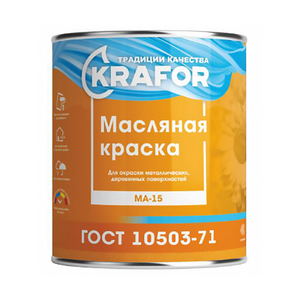 Краска KRAFOR МА-15 ВИШНЕВАЯ 2,5 КГ 6 26329