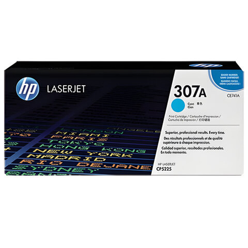 Картридж лазерный HP (CE741A) LaserJet CP5225/5225N, голубой, оригинальный, ресурс 7300 страниц