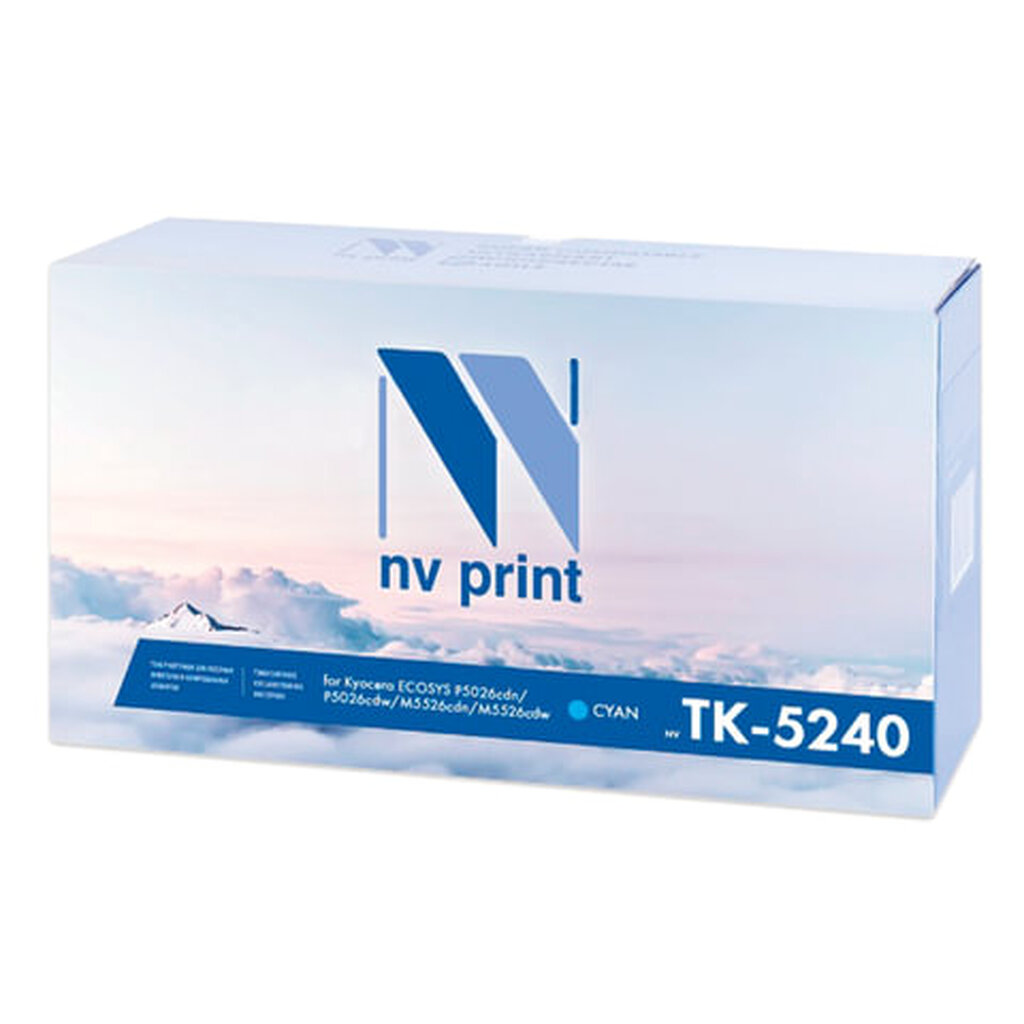 Тонер-картридж NV PRINT (NV-TK-5240C) для KYOCERA ECOSYS P5026cdn/w/M5526cdn, голубой, ресурс 3000 стр. NV-TK5240C