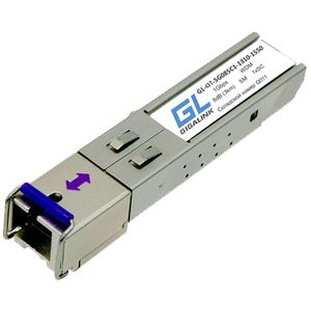 Модуль SFP GIGALINK WDM, 155Mb/1,25Gb/s, одно волокно SM,SC GL-OT-SG08SC1-1550-1310-D