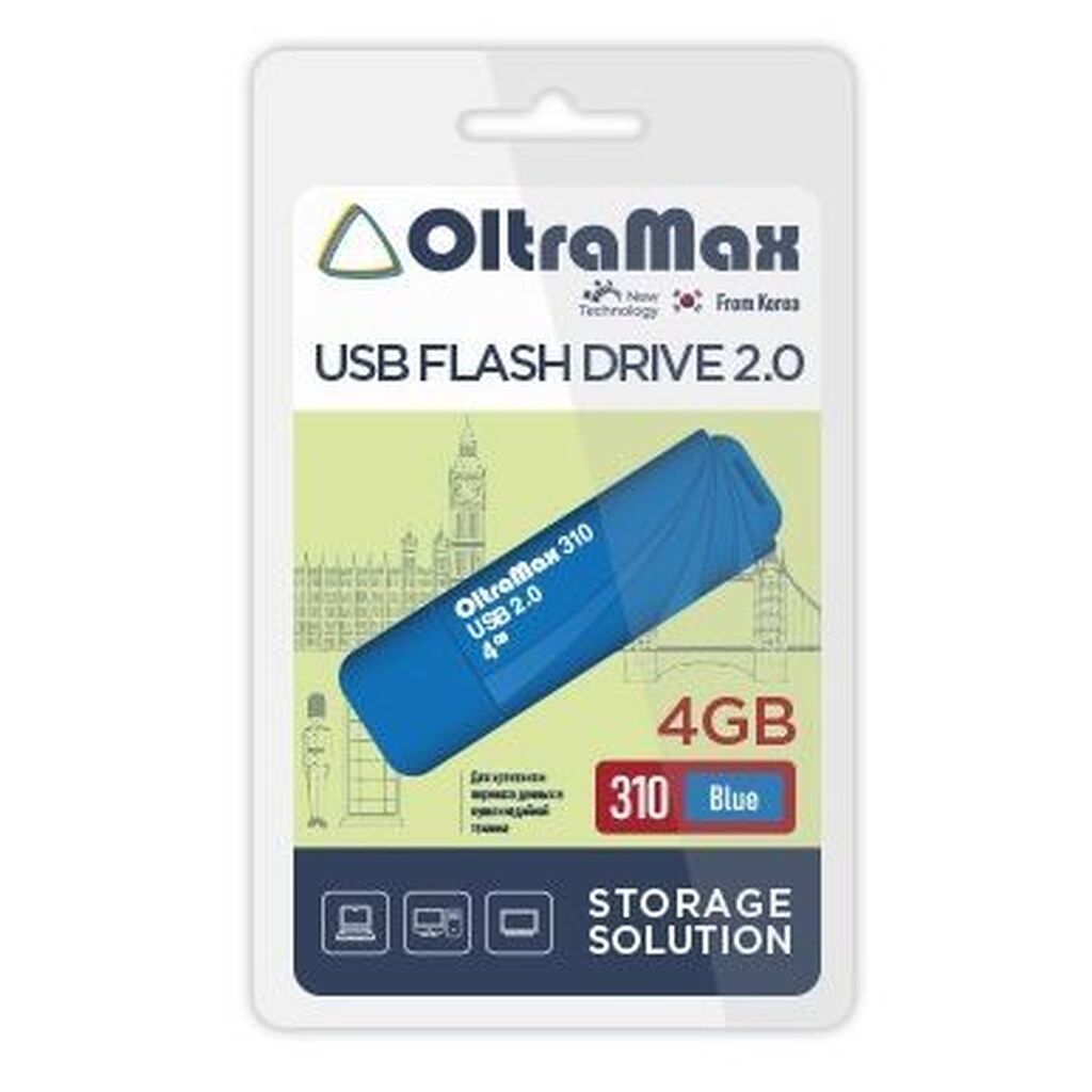 USB флэш-накопитель OLTRAMAX OM-4GB-310-Blue