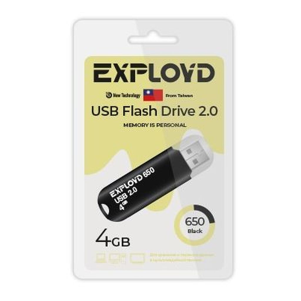 USB флэш-накопитель EXPLOYD EX-4GB-650-Black