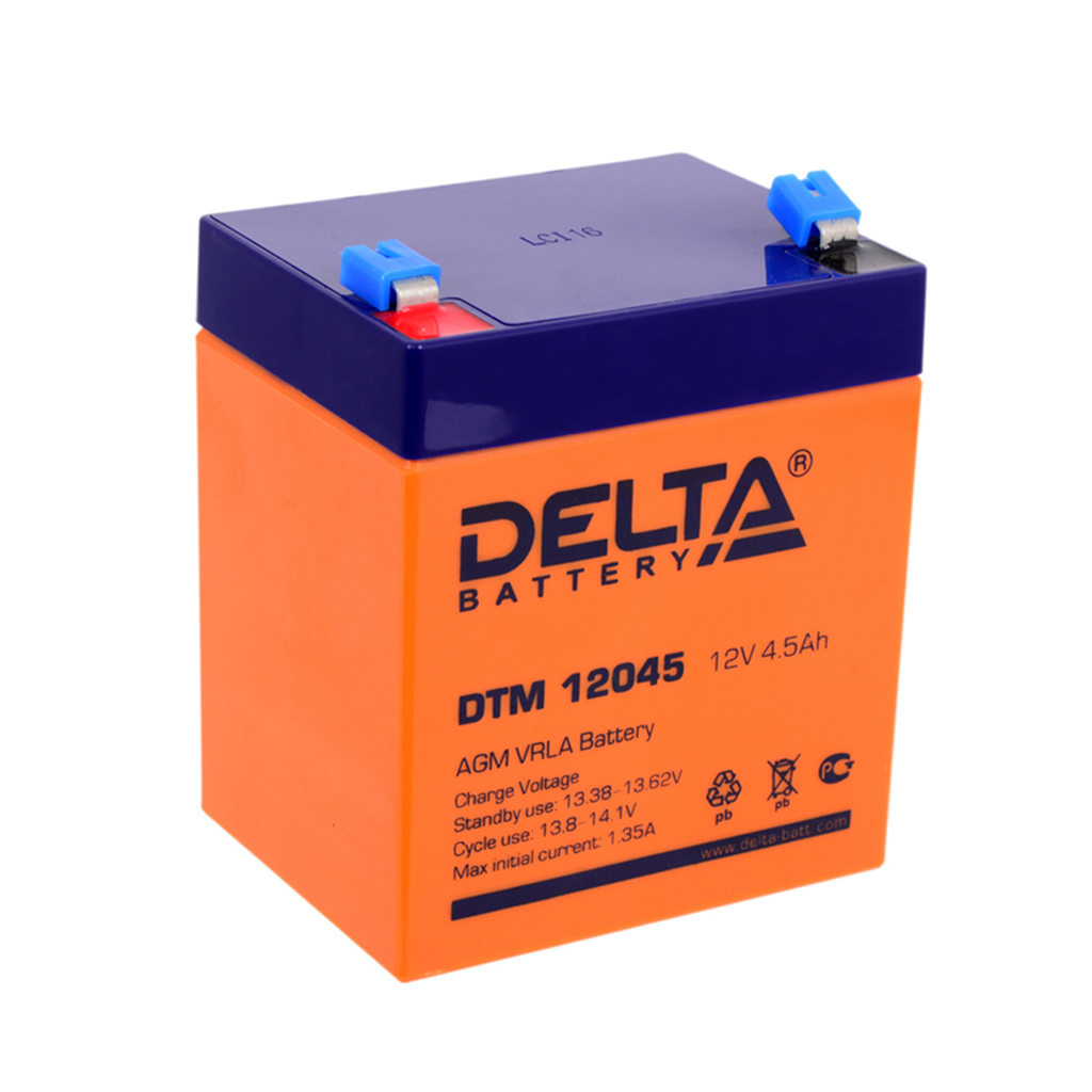 Аккумулятор для ИБП Delta DTM-12045 12V 4.5Ah