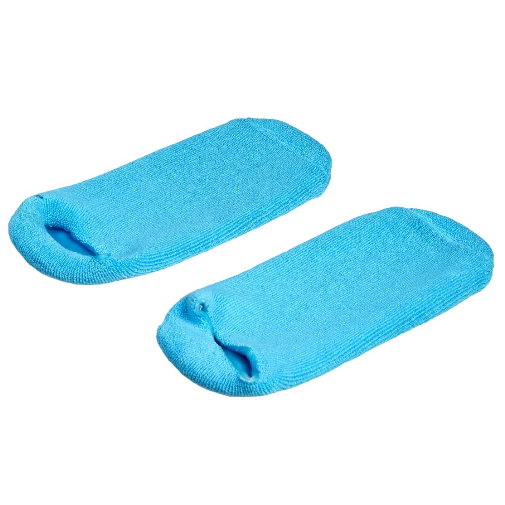 Маска-носки Bradex увлажняющие, гелевые многоразового использования Light Blue KZ 0530
