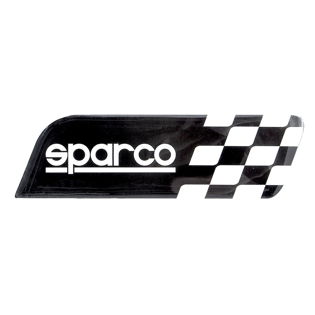 Sparco Эмблема с логотипом Sparco, клеится на кузов в шашечку чёрный SPC EMB-001 BK C96-16086344