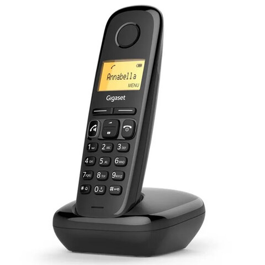 Радиотелефон Gigaset A270, память 80 номеров, АОН, повтор, часы, черный, S30852H2812S301 S30852-H2812-S301