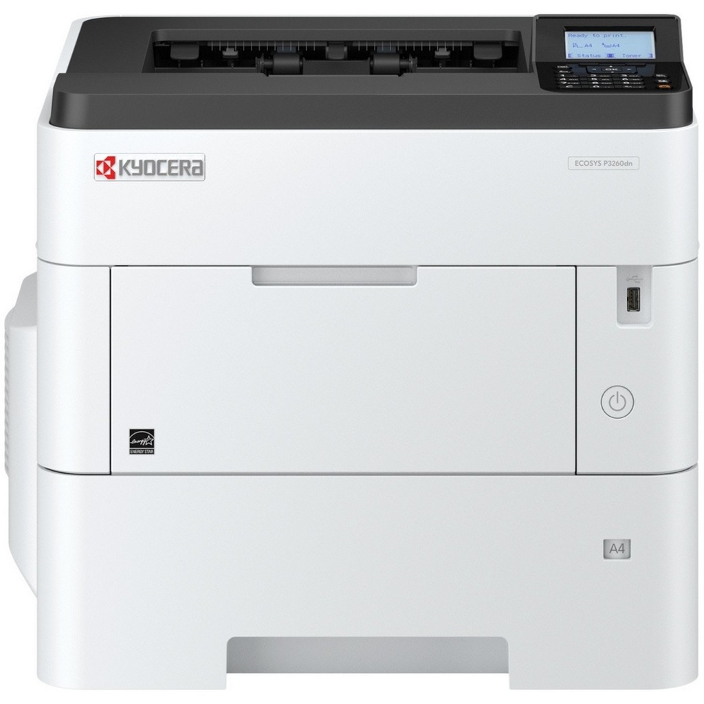 Принтер лазерный Kyocera P3260dn (A4, 1200dpi, 60ppm, 512Mb, Duplex, Network, USB) (1102WD3NL0)