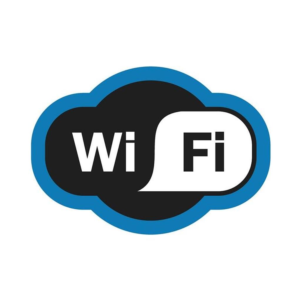 Табличка REXANT ПВХ-информационный знак, Зона Wi-Fi, 200х150мм 56-0017-2