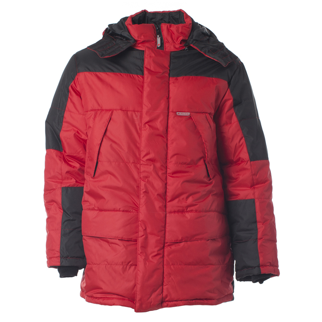 Куртка СПРУТ СИТИ, красный с черной отделкой, размер 60-62/120-124, рост 170-176, 1162848
