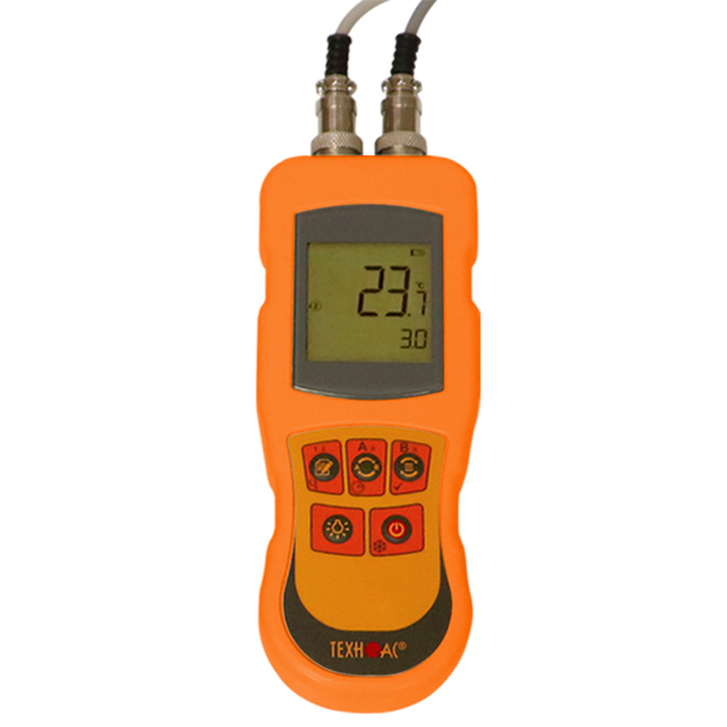 Двухканальный контактный термометр ООО Техно-Ас ТК 5.11С в комплекте с 4-мя зондами 00-00016759